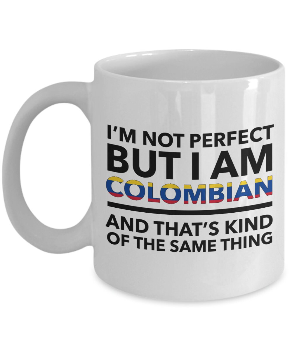 Colombia Gift Mug Flag Chest Colombian Country Expat 