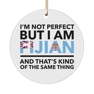 Fijian gifts - fiji christmas ornament - xmas ornament - fijian ornament - fijian flag letters