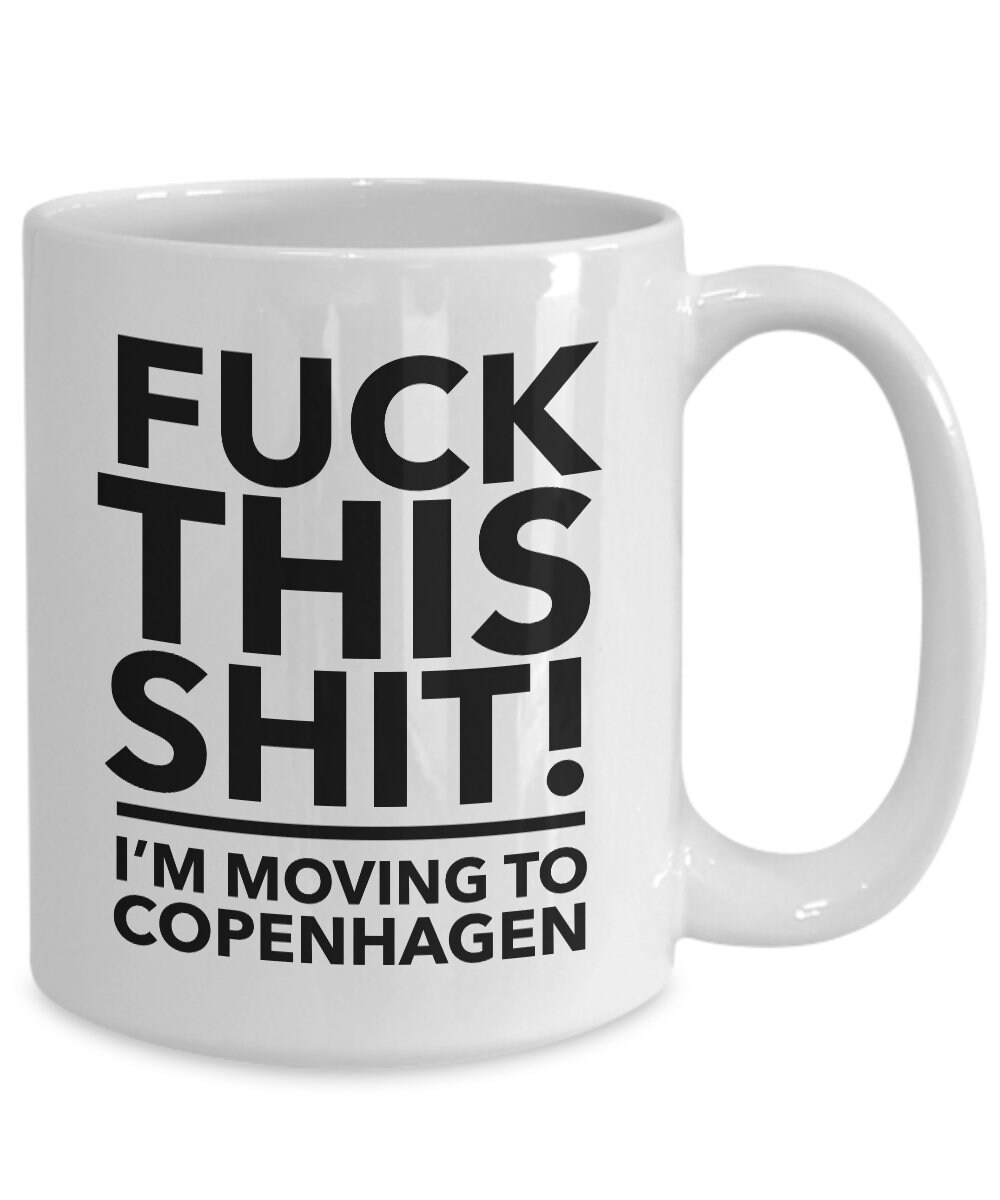 Moving to copenhagen - relocating to copenhagen gift - copenhagen mug - co-worker relocation present - immigration to copenhagen - moving...