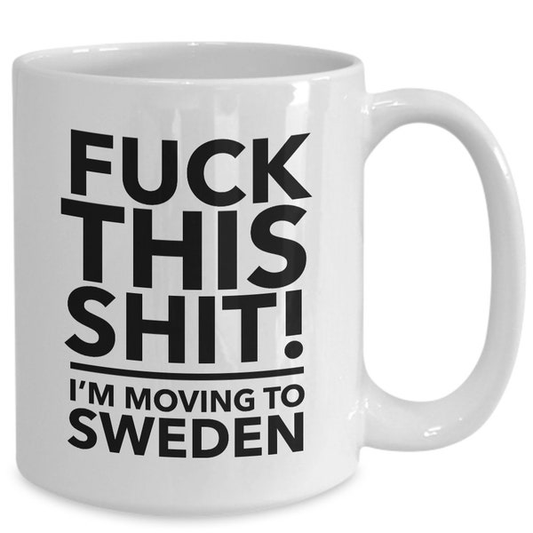 Moving to sweden - relocating to sweden gift - sweden mug - co-worker relocation present - immigration to sweden - moving away mug