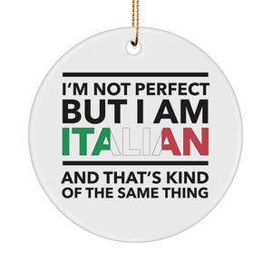 Italian gifts - italy christmas ornament - xmas ornament - italian ornament - italian flag letters
