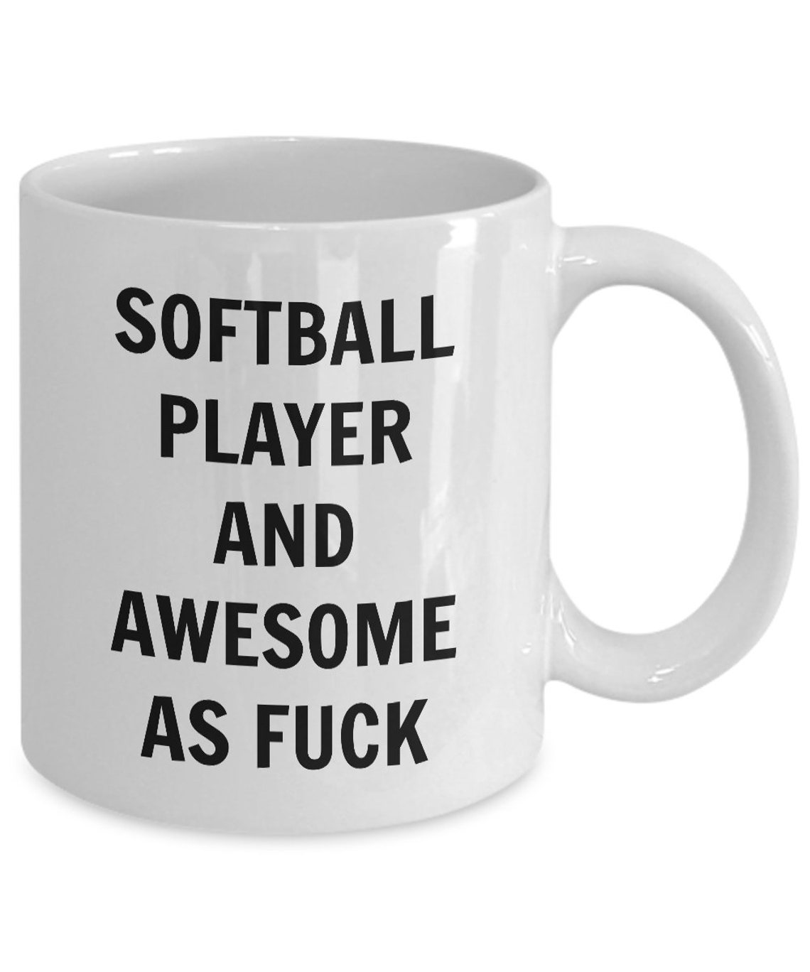 Softball Player Mug Softball Player and Awesome Af Etsy