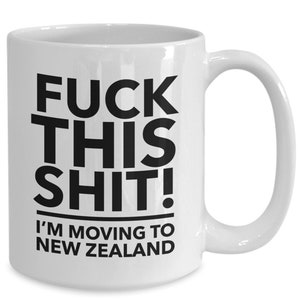 Moving to new zealand - relocating to new zealand gift - new zealand mug - co-worker relocation present - immigration to new zealand - mo...