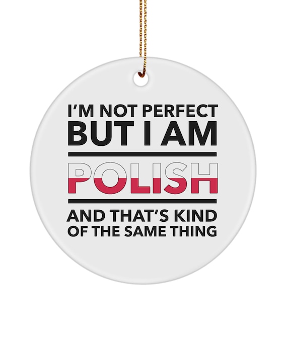 Polish gifts - poland christmas ornament - xmas ornament - polish ornament - polish flag letters