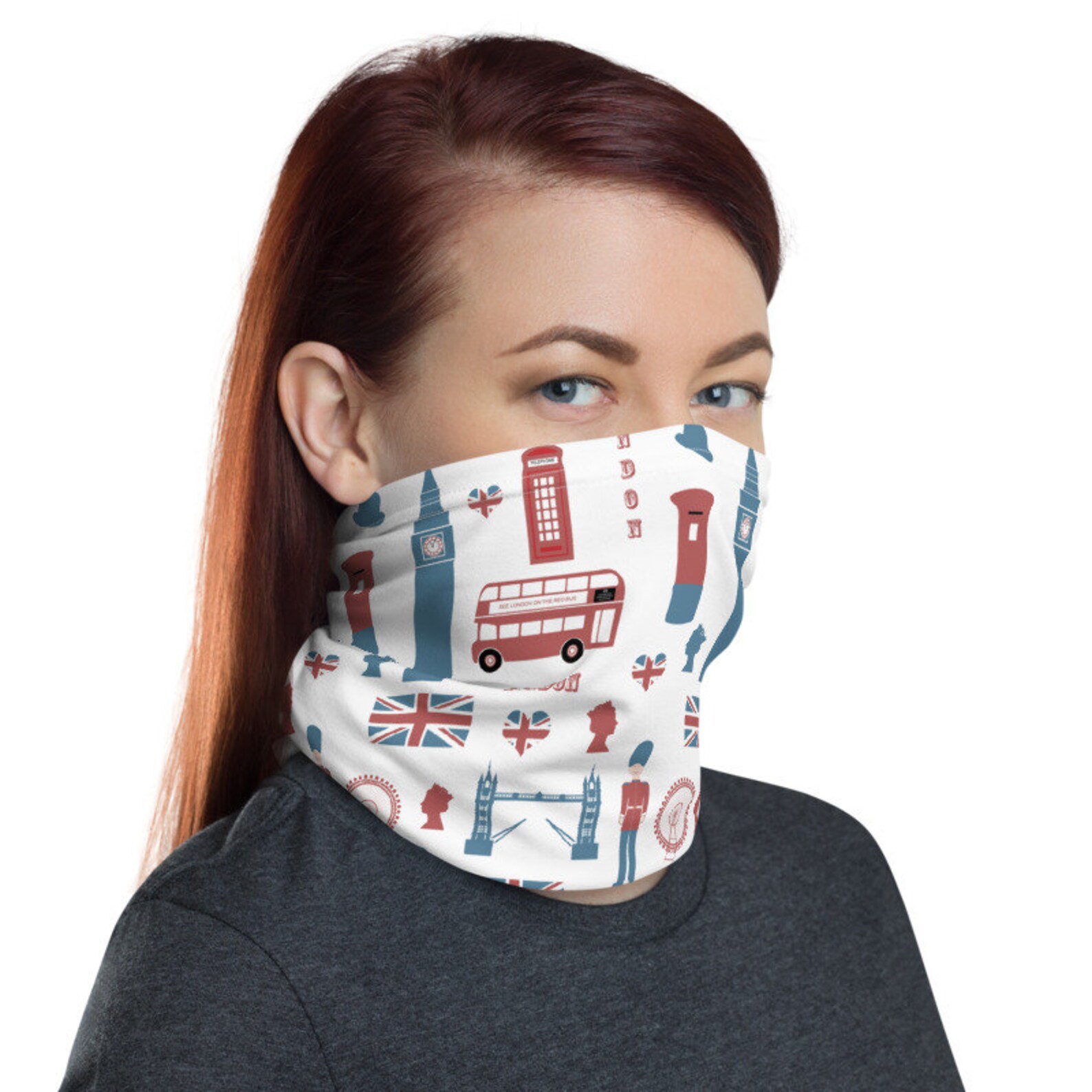 London Print London Face Mask London Face Mask USA Face Etsy