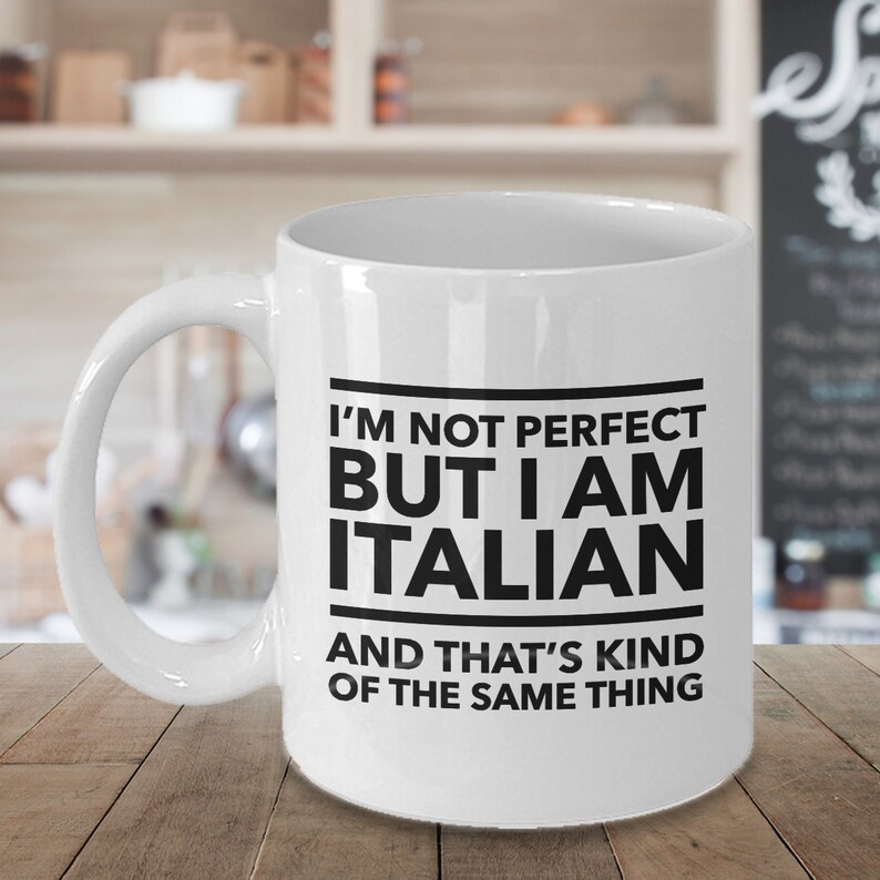Tazza italiana Non sono perfetta ma sono italiana ed è più o - Etsy Italia