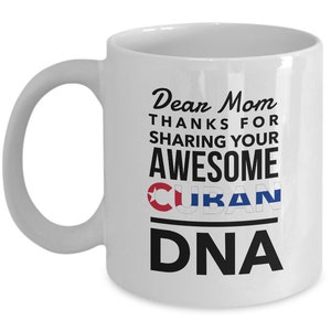 Mothers Cuban Mug - Mom awesome Cuban DNA - mothers gift