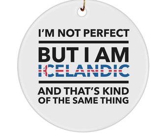 Icelandic gifts - iceland christmas ornament - xmas ornament - icelandic ornament - icelandic flag letters
