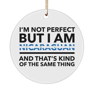 Nicaraguan gifts - nicaragua christmas ornament - xmas ornament - nicaraguan ornament - nicaraguan flag letters