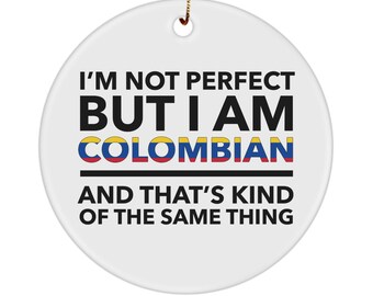 Colombian gifts - colombiany christmas ornament - xmas ornament - colombian ornament - colombian flag letters