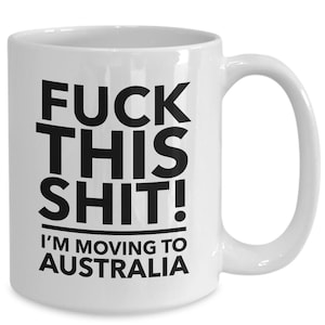 Moving to australia - relocating to australia gift - australia mug - co-worker relocation present - immigration to australia - moving awa...