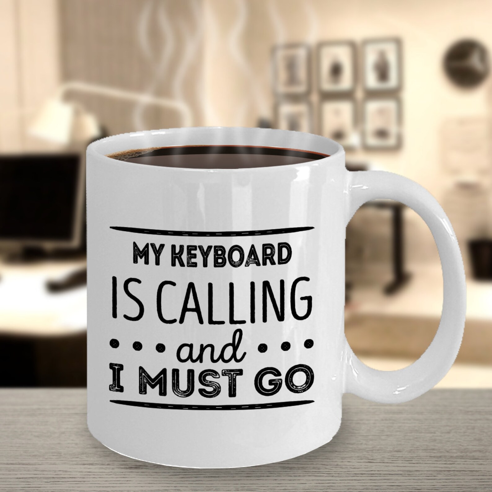 Keyboard Mug My Keyboard is Calling and I Must Go Perfect Etsy