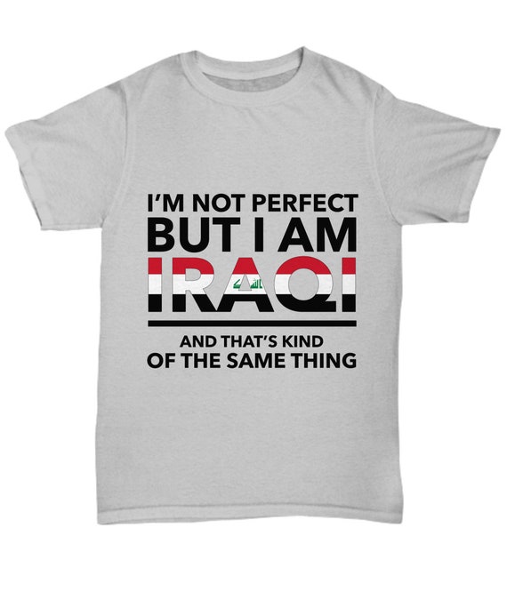 Iraq Flag T-Shirt | 100% Iraqi Battery Power Tee Iraq Flag T-Shirt | 100% Iraqi Battery Power Tee