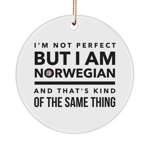 Norwegian gifts - norway christmas ornament - xmas ornament - norwegian ornament - norwegian flag letters