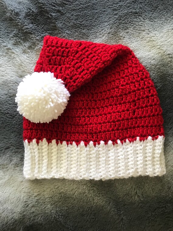 crochet santa hat