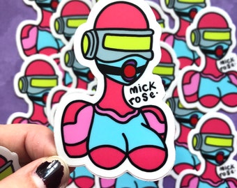Kinky Alien Robot Vinyl Sticker