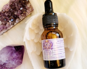 Saint Germain & Archangel Zadkiel Violet Flame Healing Oil, Meditation Oil, 3rd Eys Essential Oil Blend.