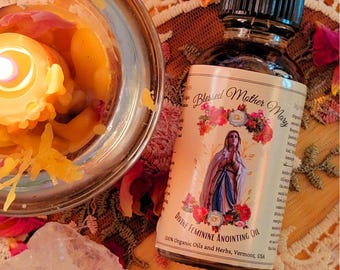 Mother Mary Anointing Oil: Divine Feminine Ritual Blend