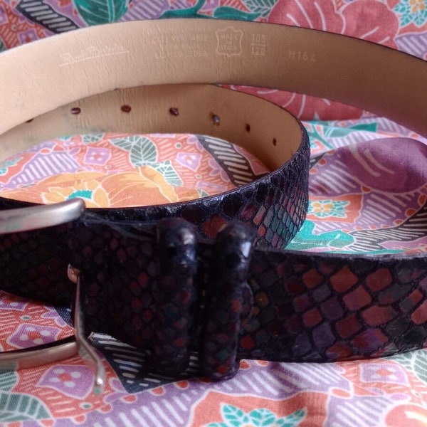 Renato Balestra vintage leather belt made in Italy 105/120