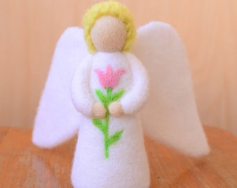 Felt Archangel Gabriel Figurine Wool Angel Doll