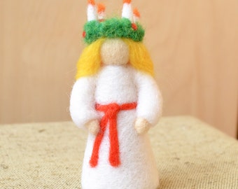 Santa Lucia Felted Needle Waldorf Season Table