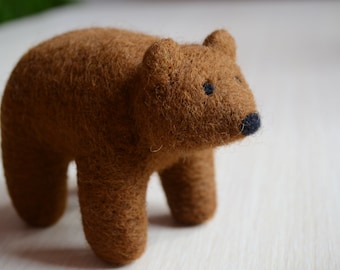 Bear made of wool