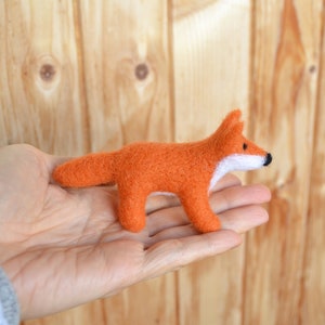 Fox family Soft needle fox toy Felted Waldorf animals image 4