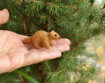 Miniature animals marmot