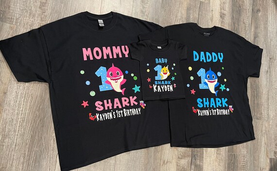 Custom Baby Shark Birthday Shirt Girl Boy Personalized Baby Etsy Custom Baby Shark Birthday Shirt Girl Boy Personalized Baby Etsy
