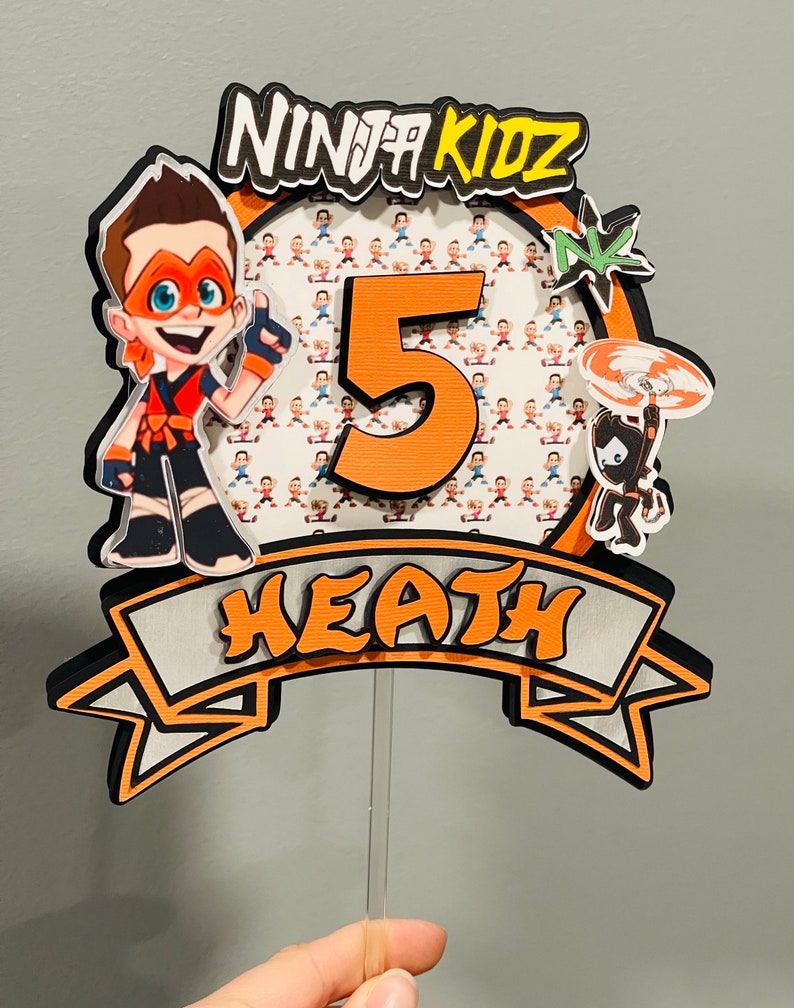 Ninja Kidz Cake Topper Ninja Kidz Party Decor Ninja Kidz | Etsy Australia