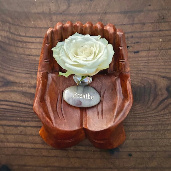 Healing Hands, Offering Bowl, Wooden Hands, Spiritual gift, Hippie Decor, Jewelry Bowl, Handmade Jewelry Holder, Hand carved Home Decor