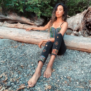 Boho jeans, Black skinny jeans, Embellished jeans, Embellished denim, Boho denim jeans, Festival denim, Skinny jeans, Hippie jean