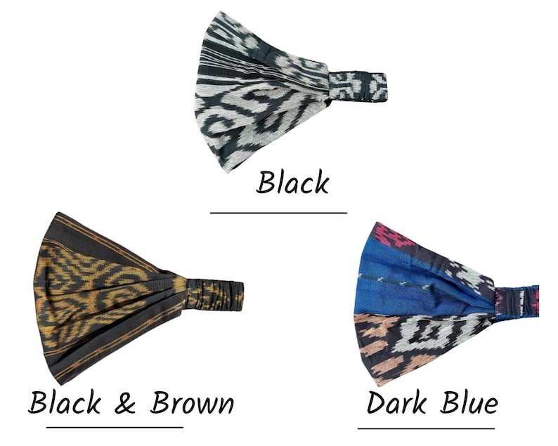 Hippie Headband Pick a Colour Wide yoga headband Womens Headband Multipurpose Face Mask Boho Cotton Bandana / Mens Headband image 9