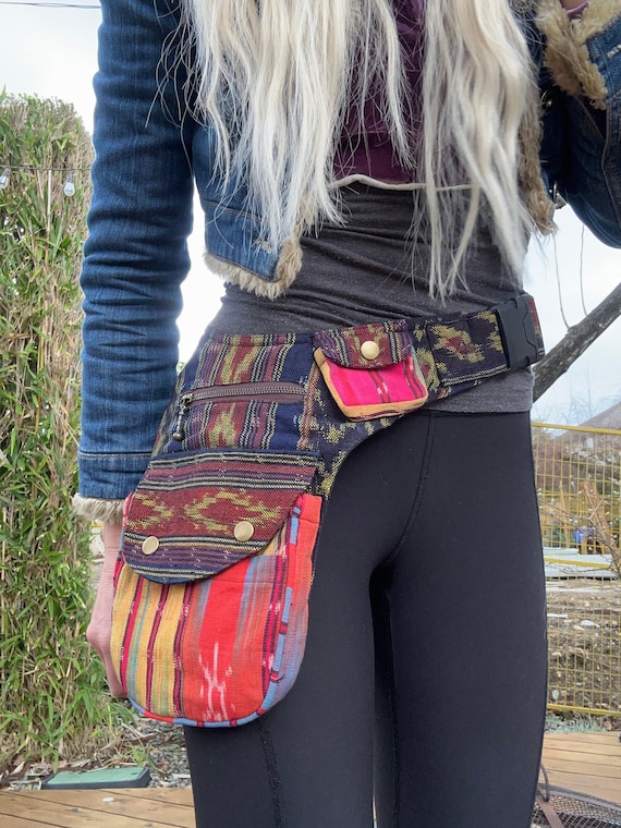 SAPEur サプール UTILITY BELT ユーティリティベルト ロゴ Black Utility Belt, Festival Utility Belt, Unisex Hip Pack