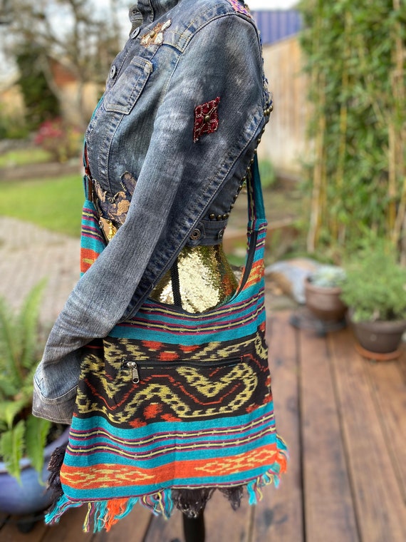 Ikat sling bag sale