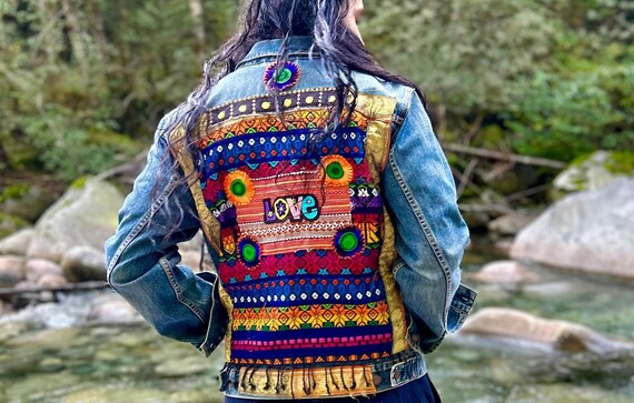 Custom jean jacket mens cheap