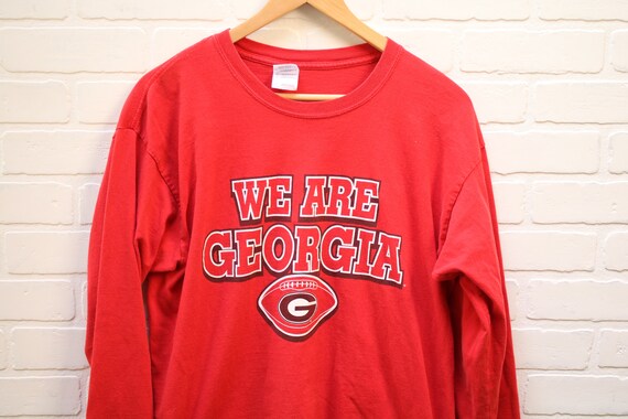 Vintage 90's Georgia Bulldogs Red Long Sleeve T-S… - image 3