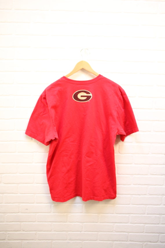 Vintage 90's Georgia Bulldogs Red Nike T-Shirt, A… - image 5