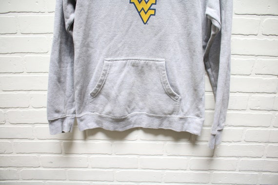 Vintage WEST VIRGINIA Mountaineers Gray Hoodie, B… - image 2