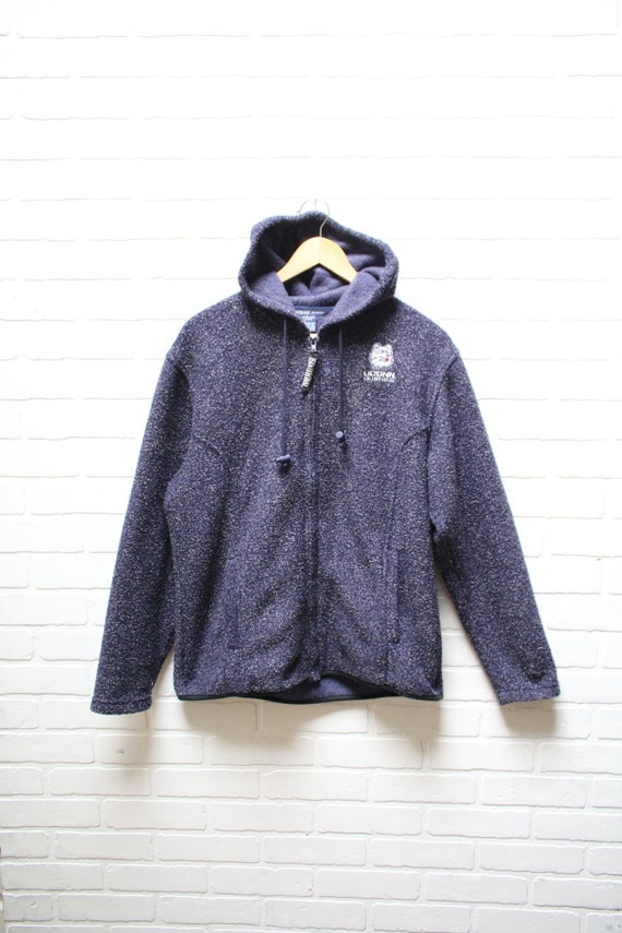 Vintage 90's UCONN Huskies Blue Soft Full-zip Hoodie - Etsy
