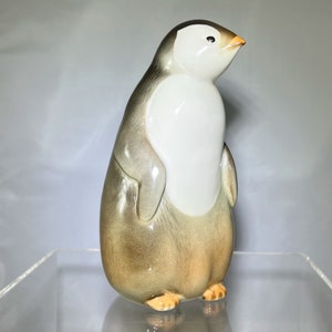 Vintage 1970s Lomonosov Porcelain Penguin Imperial Porcelain Factory Zoo Series