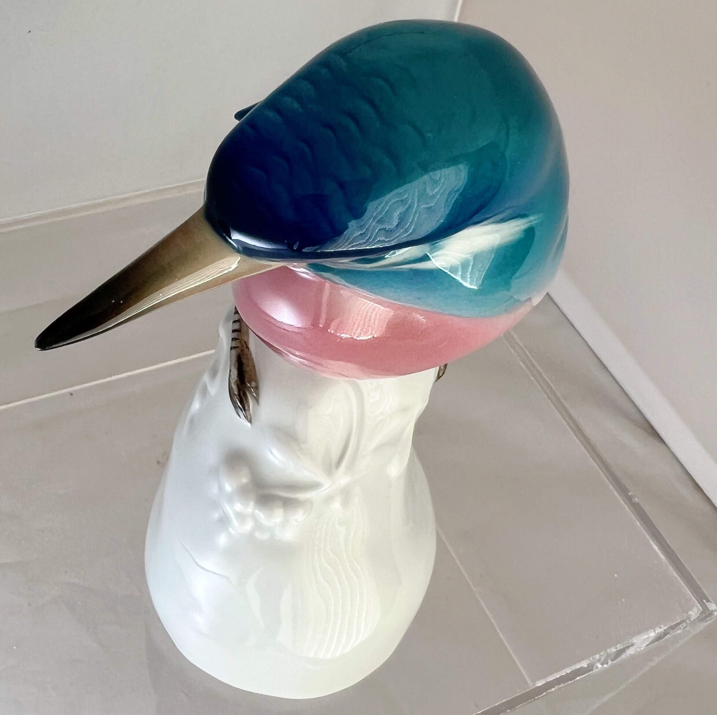 60年代 ドイツ ヴィンテージ磁器 カワセミ カール・エンス作 上368 60年代 ドイツ ヴィンテージ磁器 カワセミ カール・エンス作 上368
