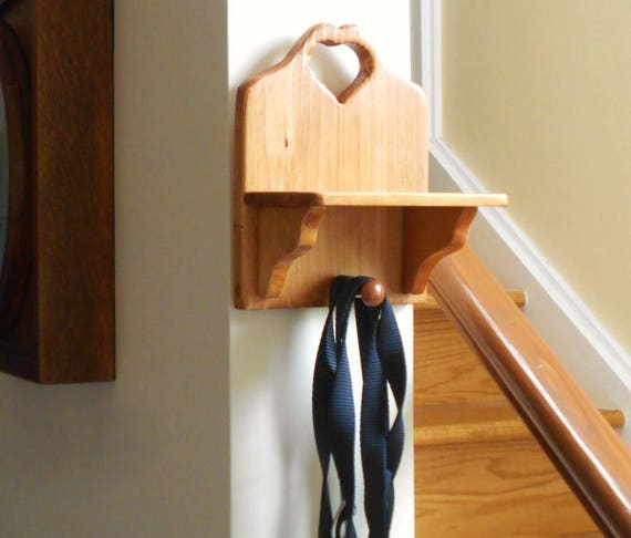 Dog Leash Holder With Shelf Etsy