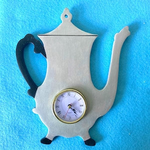 English Coffee Pot Wall Clock