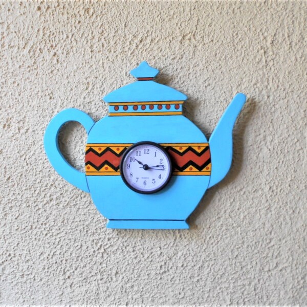 Teapot Wall Clock Etsy