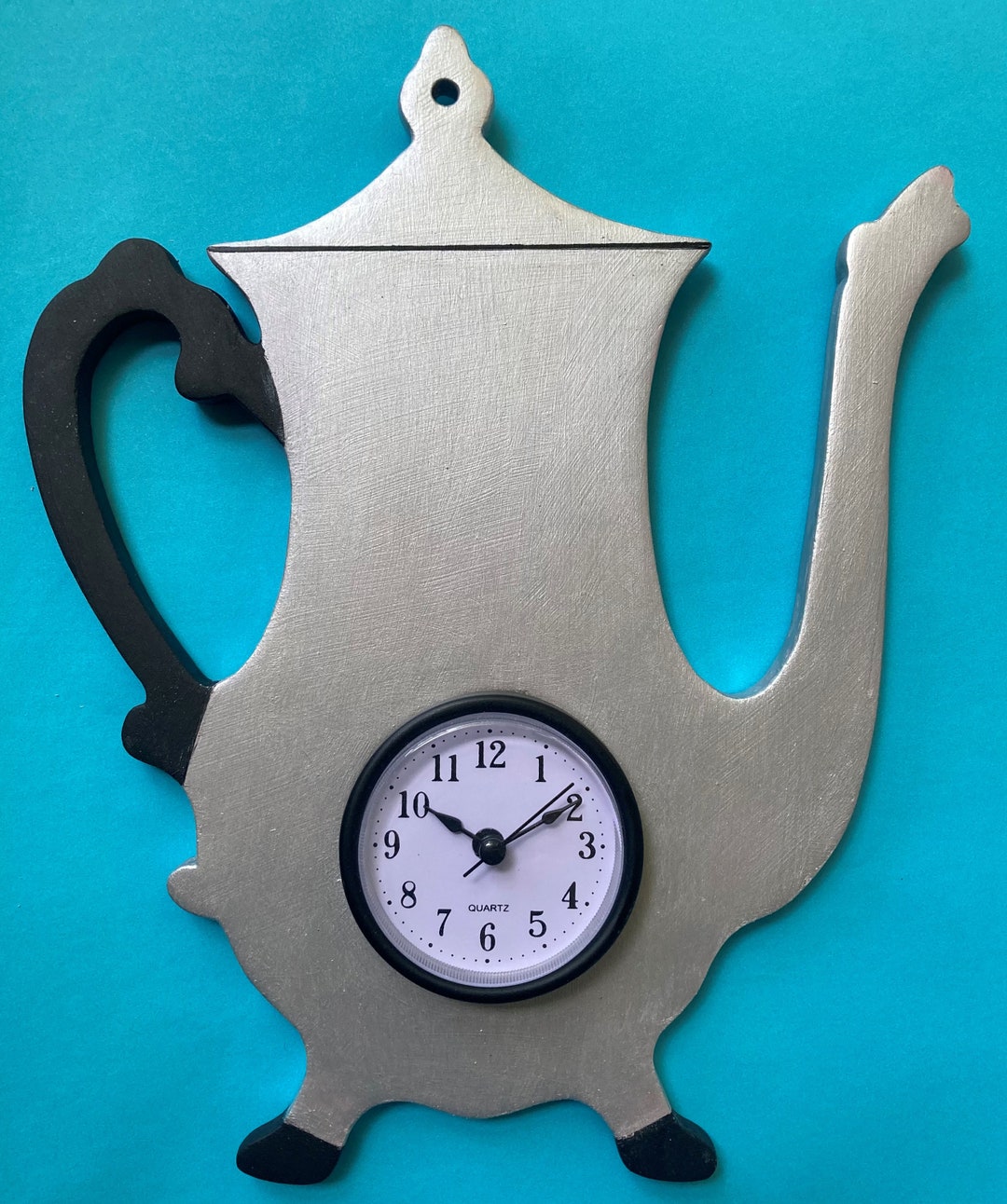 English Coffee Pot Wall Clock Etsy