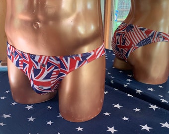 Small, Union Jack, unlined, Aries, swmwear, bikinis, Starwearus