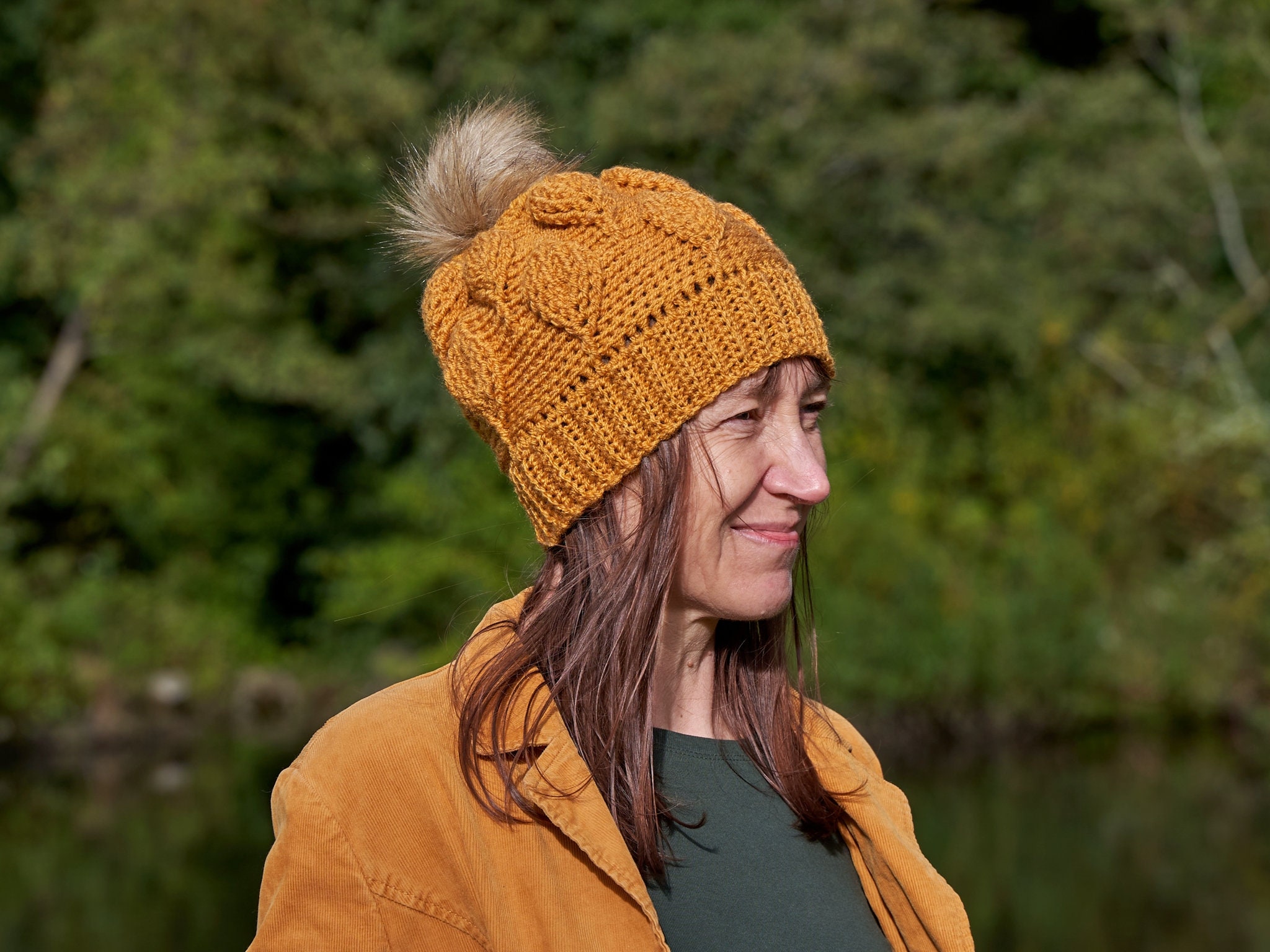 Crochet Hat Women's Cap Crochet Hat Red 