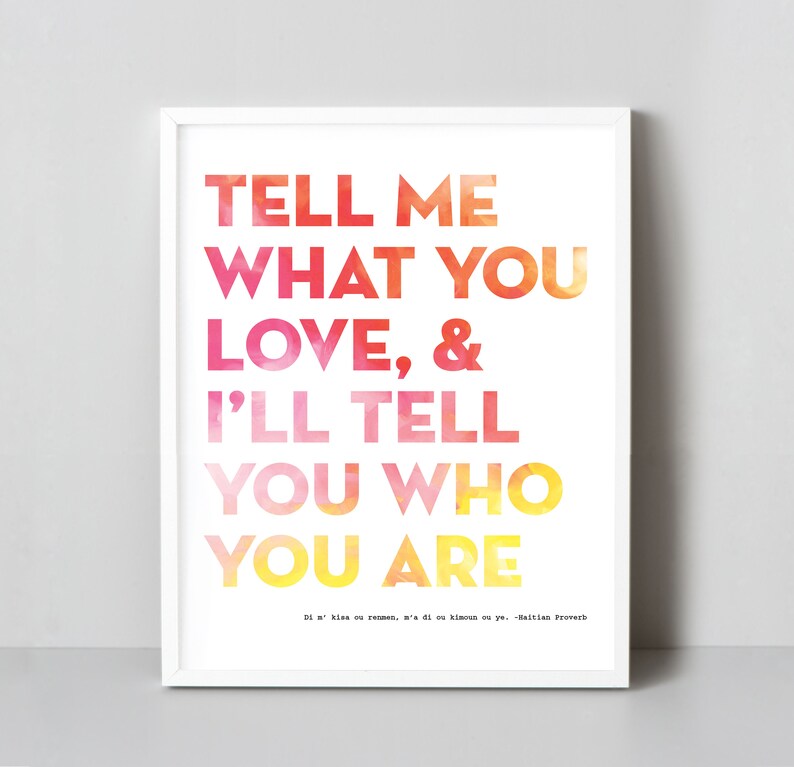 5x7 Modern Wall Art | Instant Download Printable Art | Haitian Proverb ...