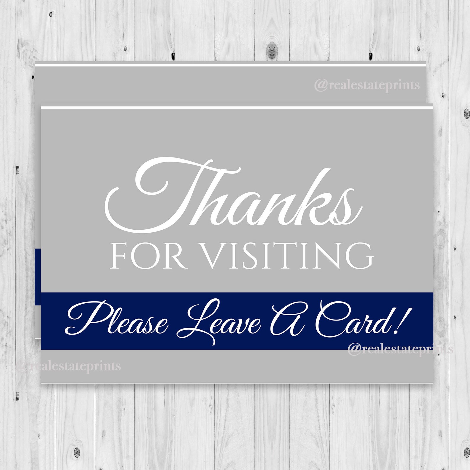 Please leave your real estate flyer please leave Realtor Etsy